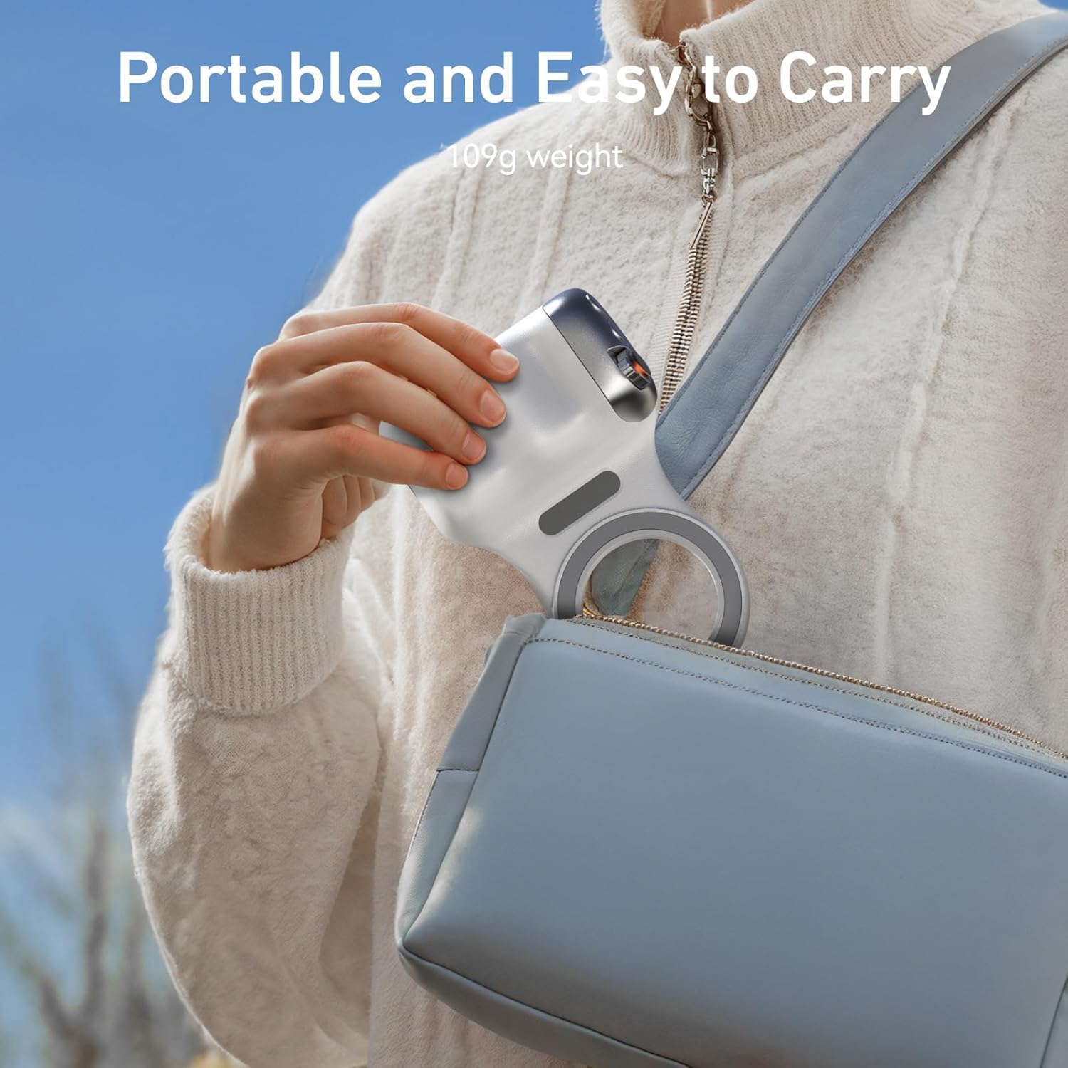 Coverzone Manyetik Kamera Tutucu Grip Bluetooth 5.3 Uzaktan Kumandalı 10m Çekim Mesafesi Zoom Kontrollü 2 Kademeli Deklanşörlü Ergonomik Telefon Çekim Aparatı Tripod Uyumlu | ZP37