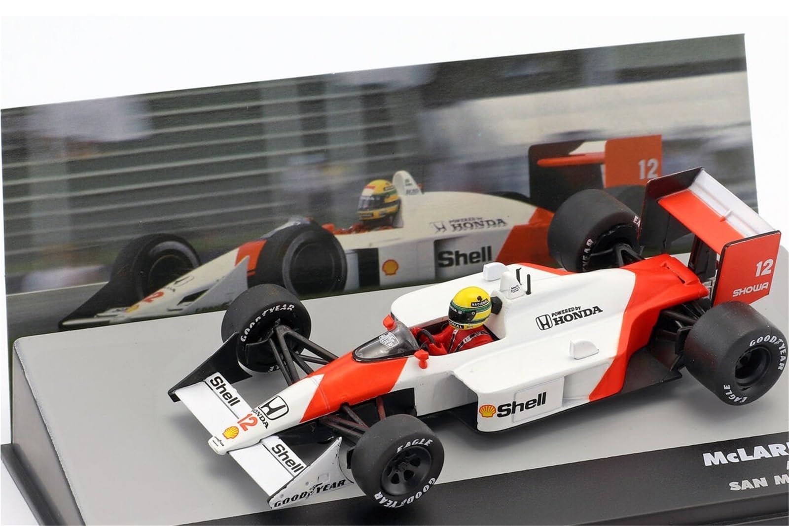 Amazon | スケール車 1:43 セナ マクラーレン MP4/4#12 1988