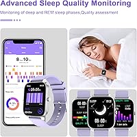 Vista 5 de Reloj inteligente para hombres y mujeres, compatible con iPhone, Samsung, teléfono Android, pantalla táctil completa de 1.69 pulgadas, IP68