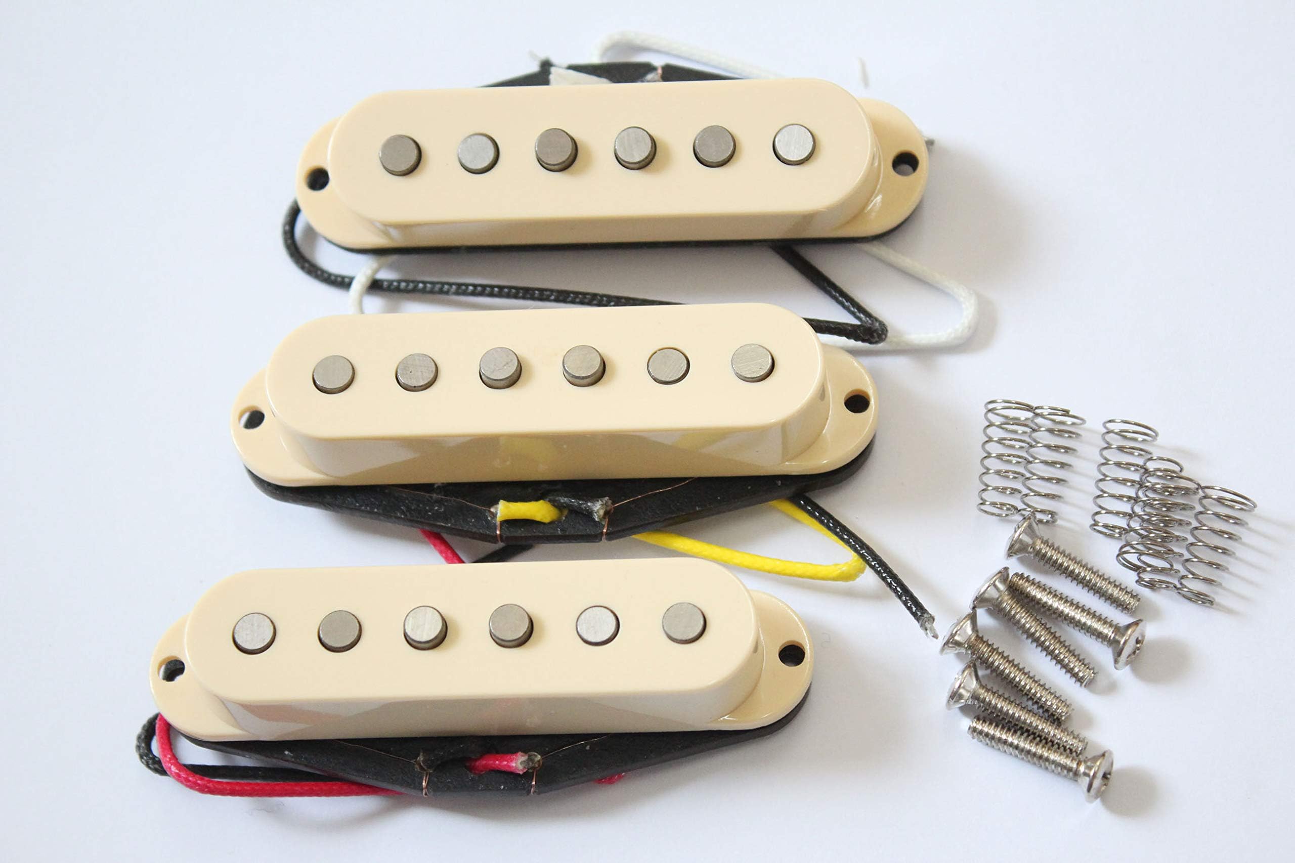 Artec Alnico 5 Single Coil Strat Pickup Set Cream Cover From Korea(SSA12-IV)