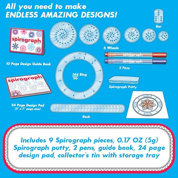 Spirograph Design Tin Set Parallel Imported Item