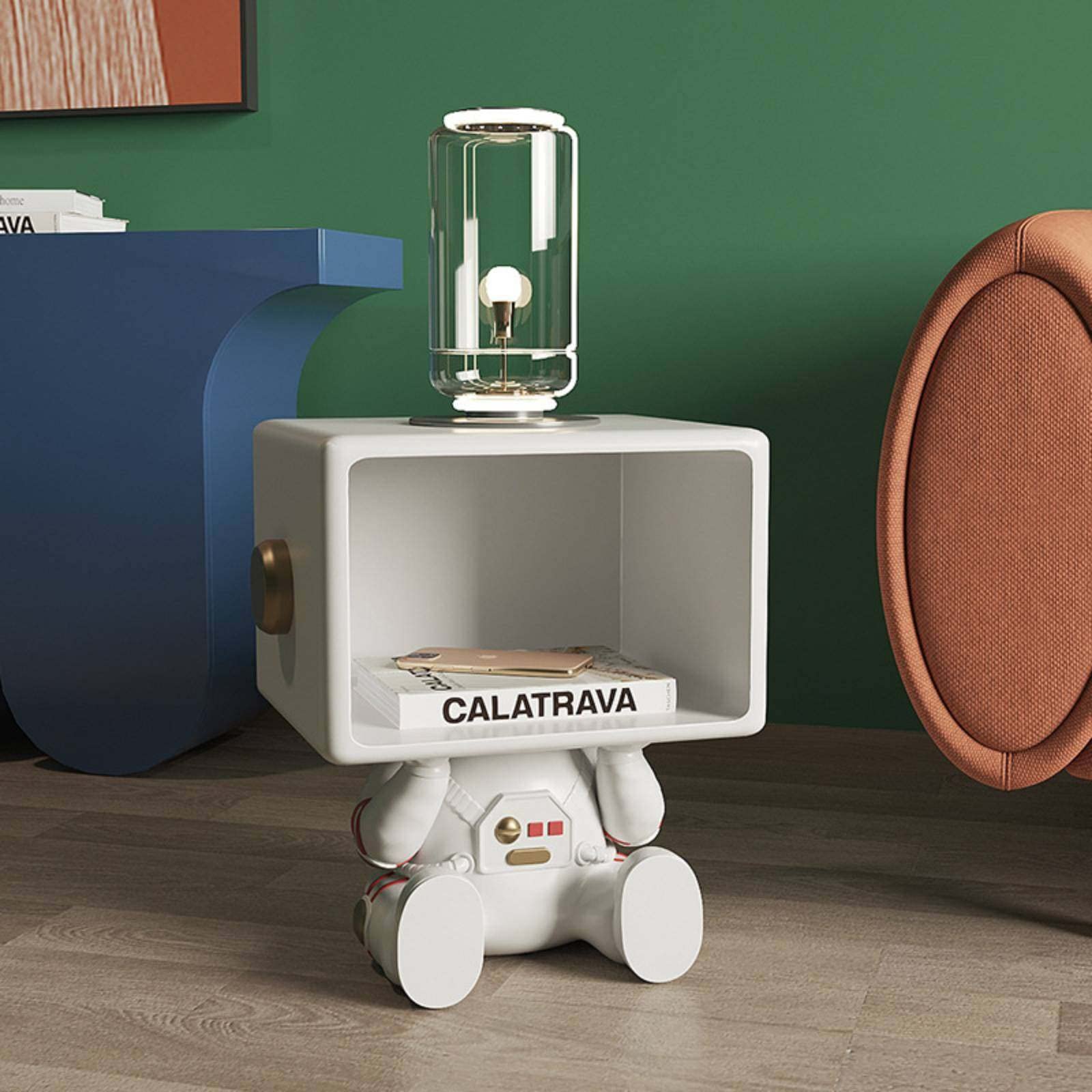 Amazon.co.jp: 宇宙飛行士のベッドサイドテーブル、樹脂工芸品、家の