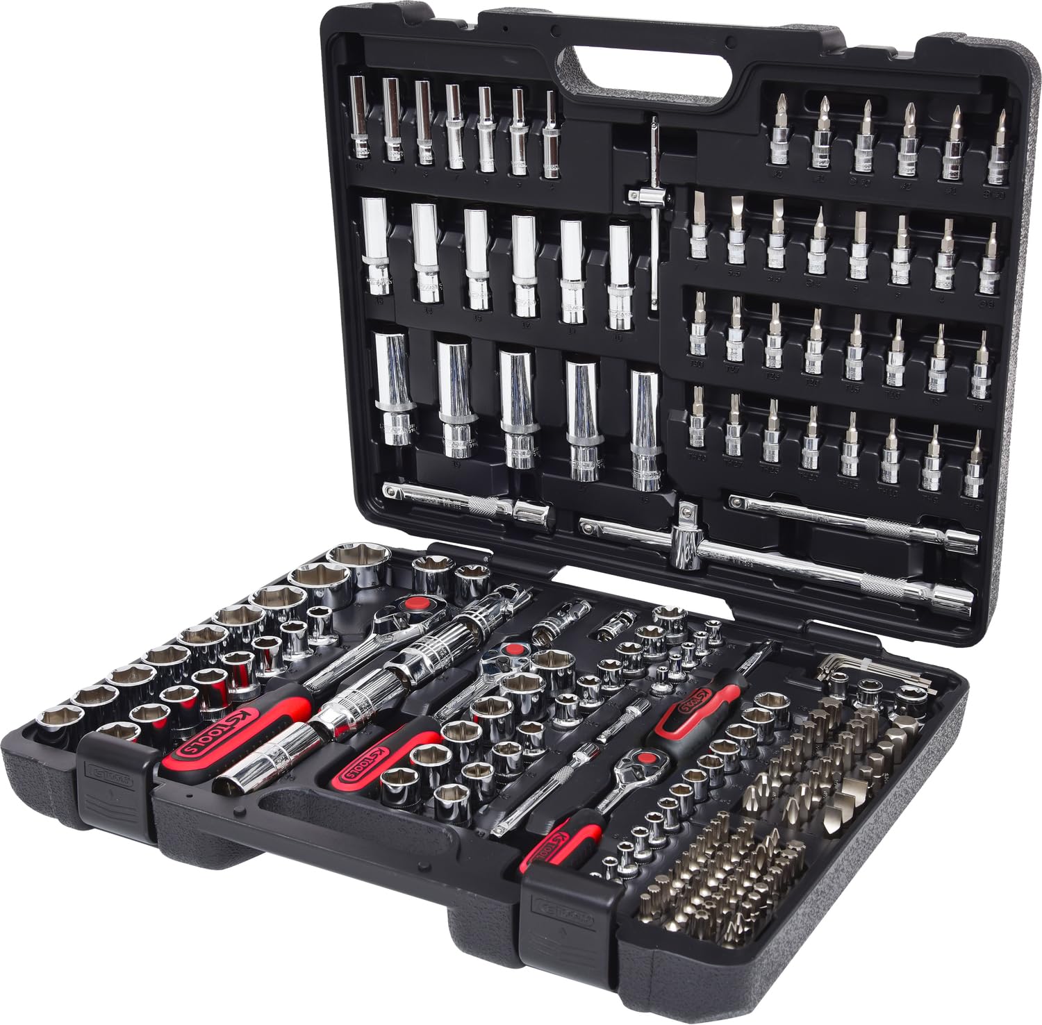 KS Tools 918.0795 1/4" + 3/8" + 1/2" Serie di chiavi a bussola CHROME 195 pz.
