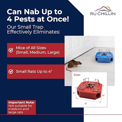 Miniatura 3 de Trampa reutilizable para ratones  Trampas para ratones de múltiples capturas para uso en interiores y exteriores, seguras para mascotas y niños,