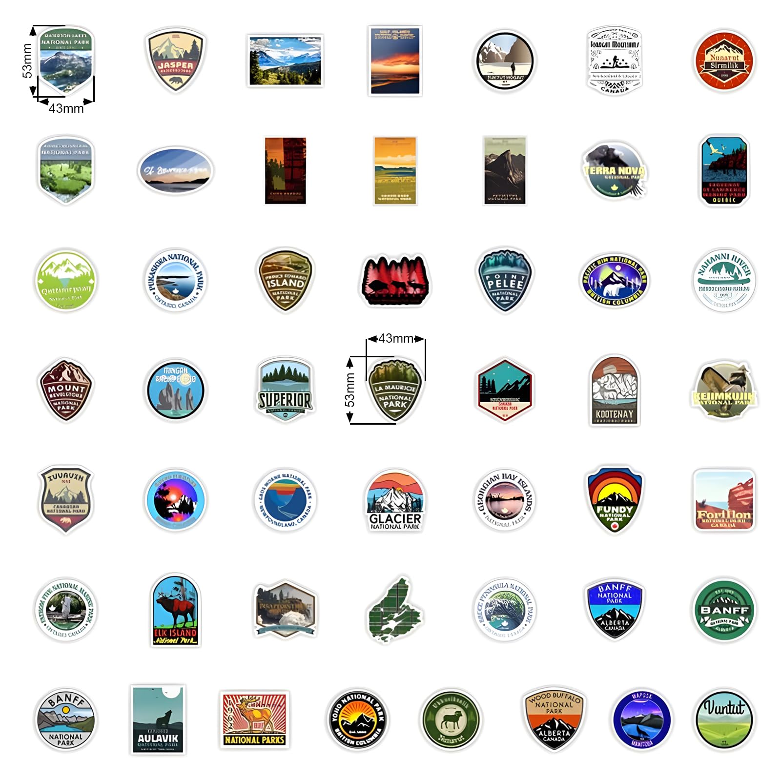 UK National Park Stickers + Packs | Camper Van, Laptop, Water Bottle Decal - Foto 2