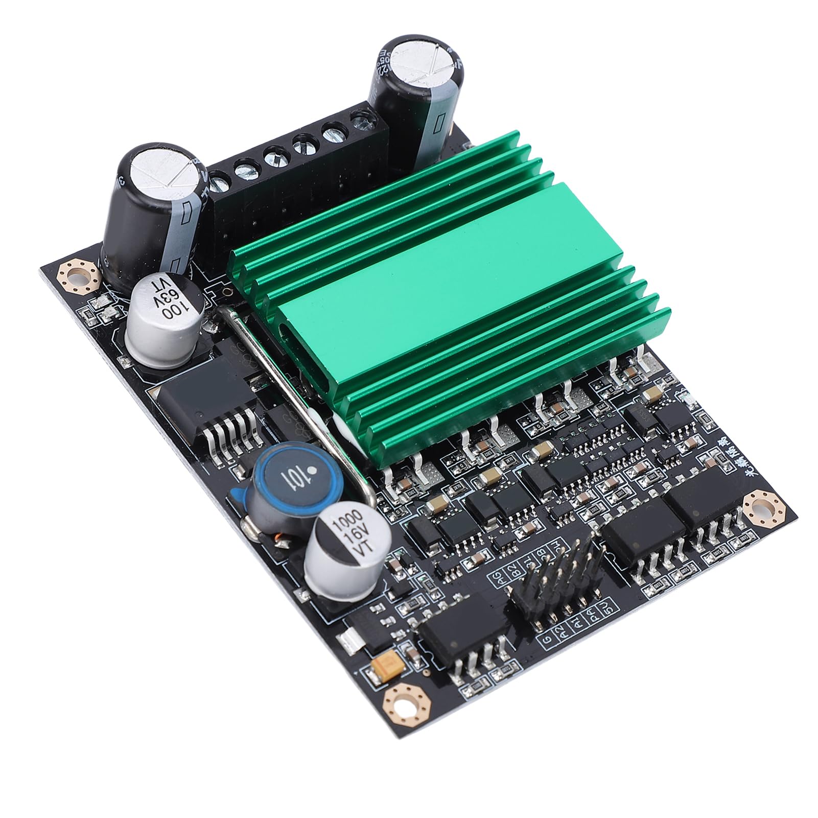 Topiky Módulo Controlador de Motor CC de Puente H, Placa Controladora de Motor CC de Aislamiento Optoacoplador de Doble Canal 100A para Robot DIY