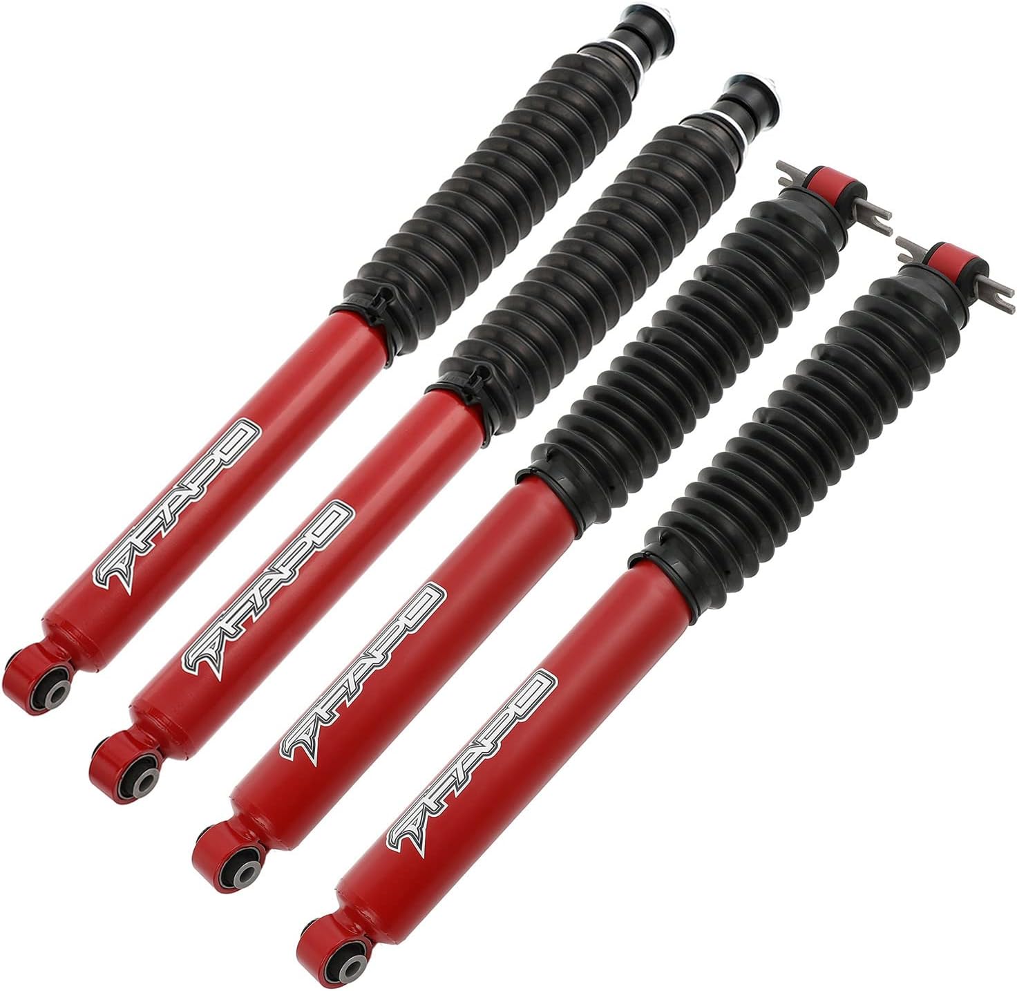 Front and Rear Shock Absorbers P1 series Compatible With Jeep Wrangler JK 2007-2018 0-2.5" Lift 2007-2018 0"-2.5" Lift