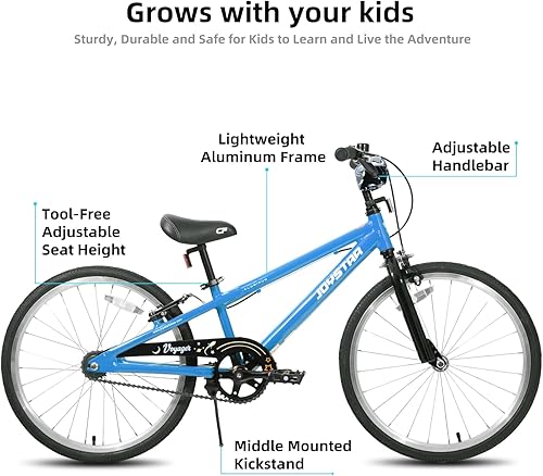 Miniatura 2 de JOYSTAR Voyager - Bicicleta para niños de 3 a 12 años, con marco de aleación de aluminio, ligera para niños y niñas, varios colores