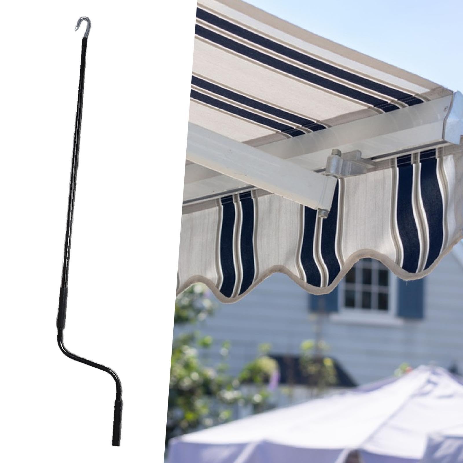 Manivelle universelle pour store de camping-car, 122 cm, pièce de rechange pour store enrouleur rétractable, Noir