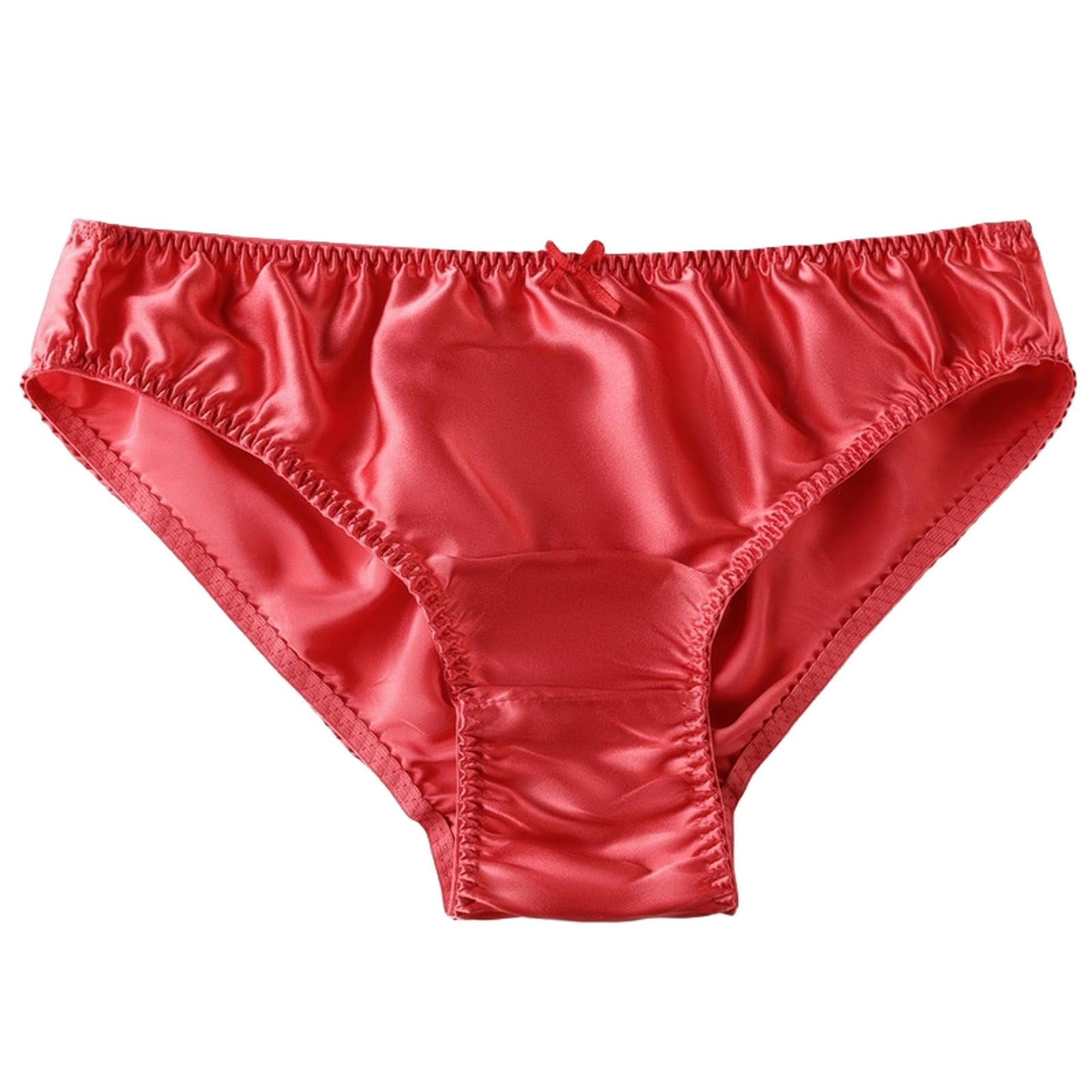 Slip Donna 3 Confezioni Donne Mutandine di Seta di Gelso A Vita Media in Pizzo Slip
