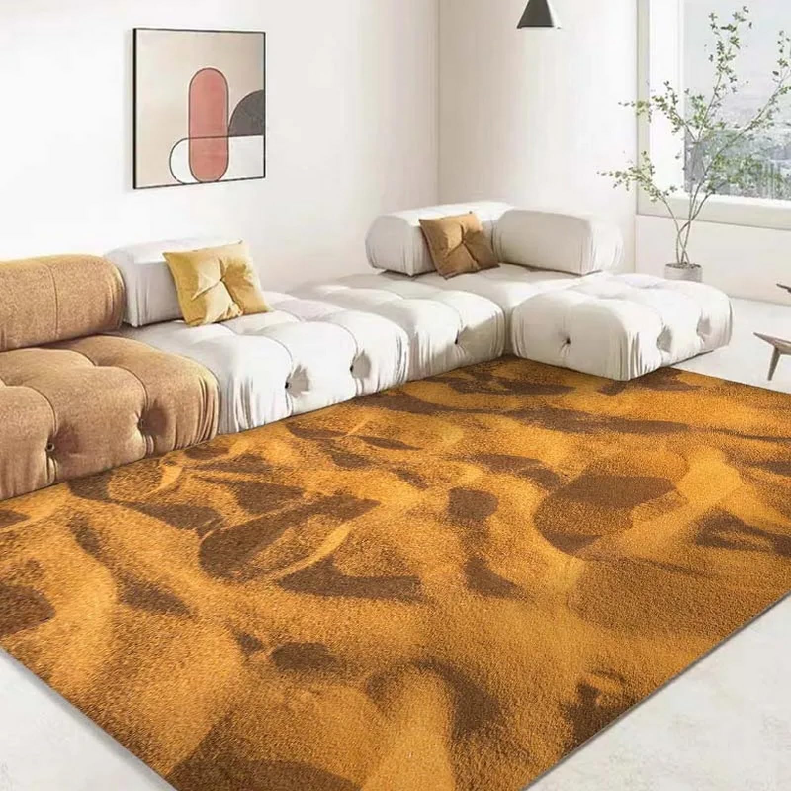 Tapis de salon 3D désert 120x160 cm pour sublimer votre séjour et chambre d'enfant