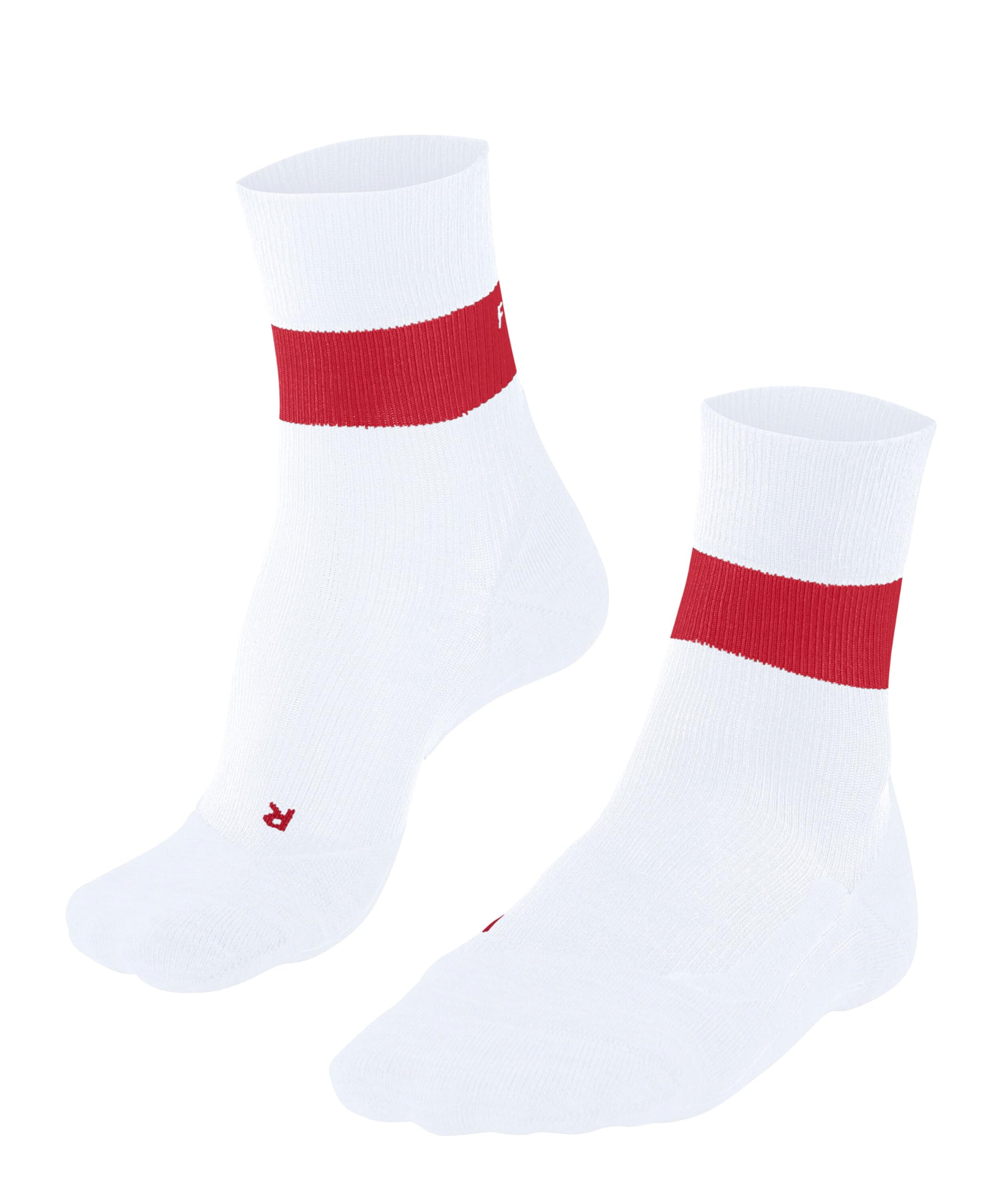 FALKE Men's RU Compression Stabilizing M So Lyocell Functional Yarn With Compression Running Socks 1 Pair, White 2008, 11-12.5
