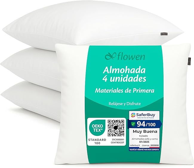 Pack 4 Rellenos Cojines 30x30cm