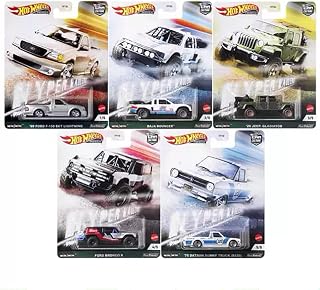 Hot Wheels - Set 5 Miniaturas - Hyper Haulers - Car Culture - FPY86