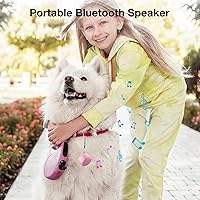 Vista 2 de Altavoz Bluetooth pequeño, mini inalámbrico con obturador remoto, emparejamiento TWS, micrófono integrado, altavoz Bluetooth portátil