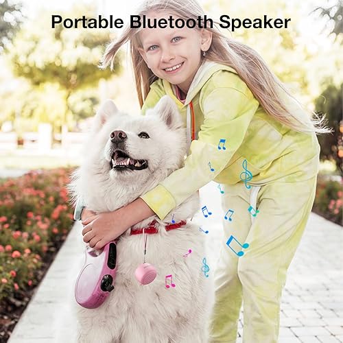 Miniatura 2 de Altavoz Bluetooth pequeño, mini inalámbrico con obturador remoto, emparejamiento TWS, micrófono integrado, altavoz Bluetooth portátil para