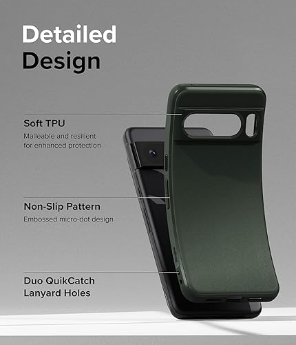 Miniatura 7 de Ringke Onyx Se siente bien en la mano Compatible con Google Pixel 8 Pro, tecnología antihuellas que evita manchas grasas, agarre mejorado