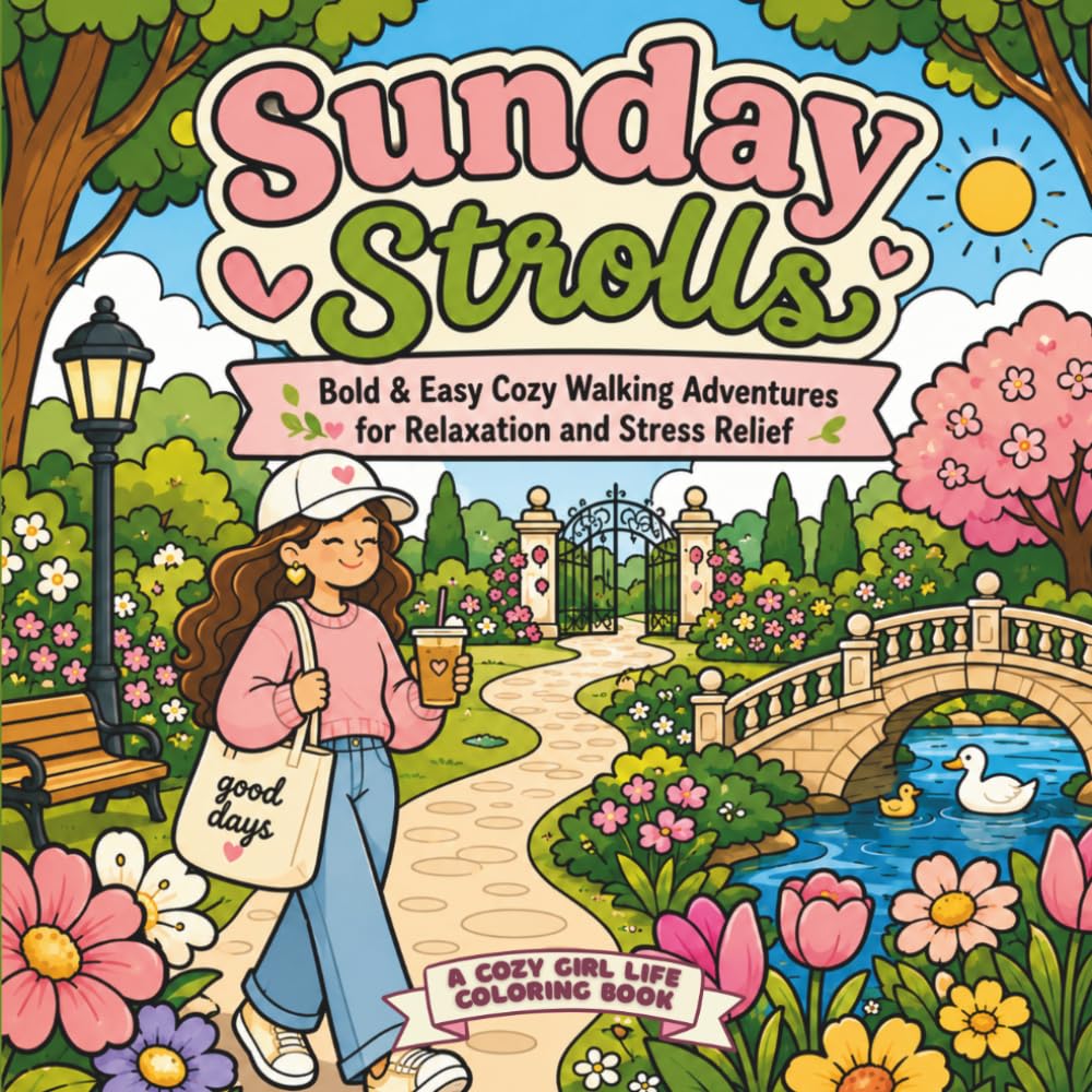 Sunday Strolls: Bold & Easy Cozy Walking Adventures for Relaxation and Stress Relief (Cozy Girl Life)
