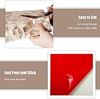 Vista 6 de KASARO Azulejos de Concha Despegar y Pegar para Salpicadero, Azulejos de Mosaico de Nácar Autoadhesivos para Decoración de Pared de Cocina Baño