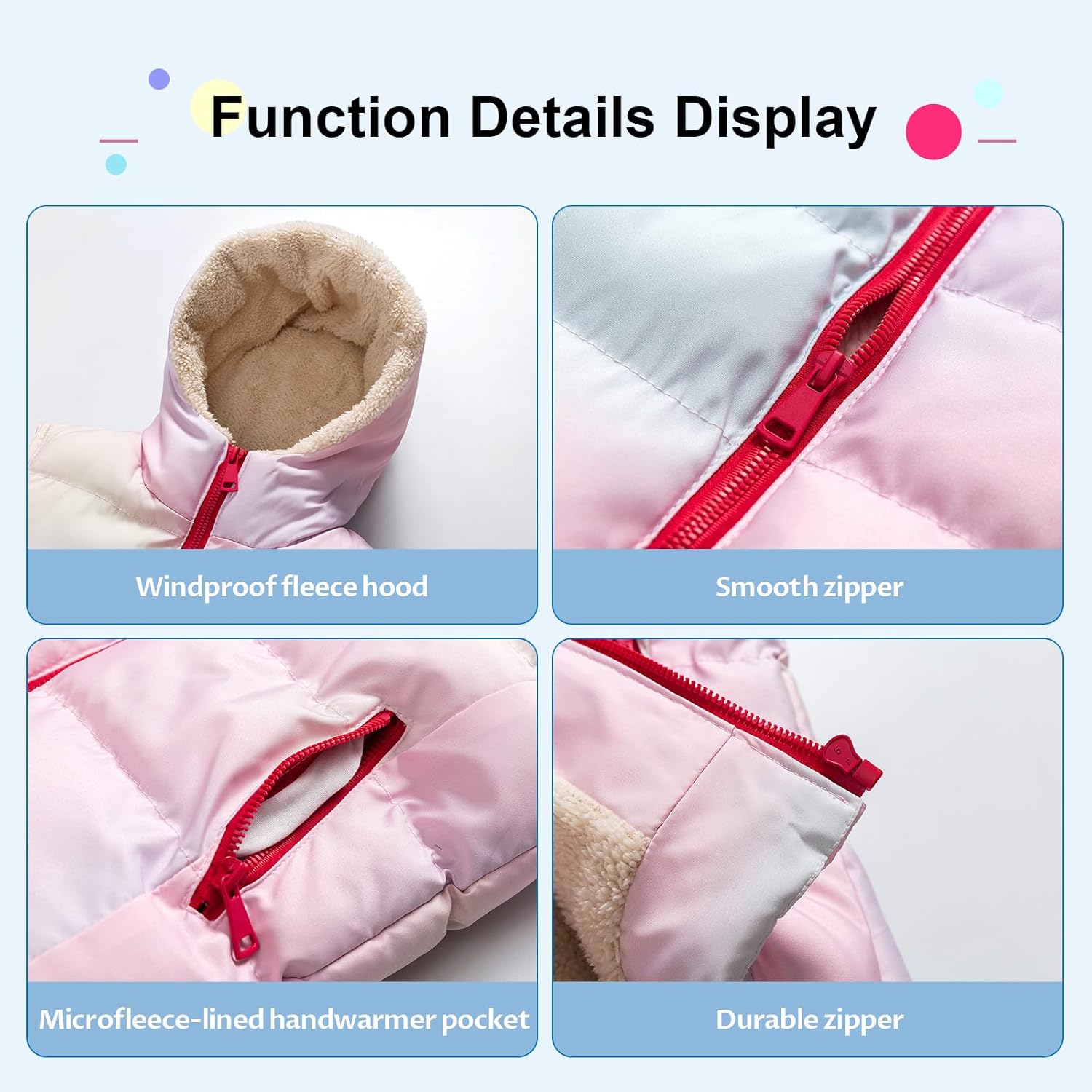 Pursky Girl's and Boy's Hooded Warm Puffer Vest Outerwear Soft Flannel Lined Insulation Waistcoat - Image 6