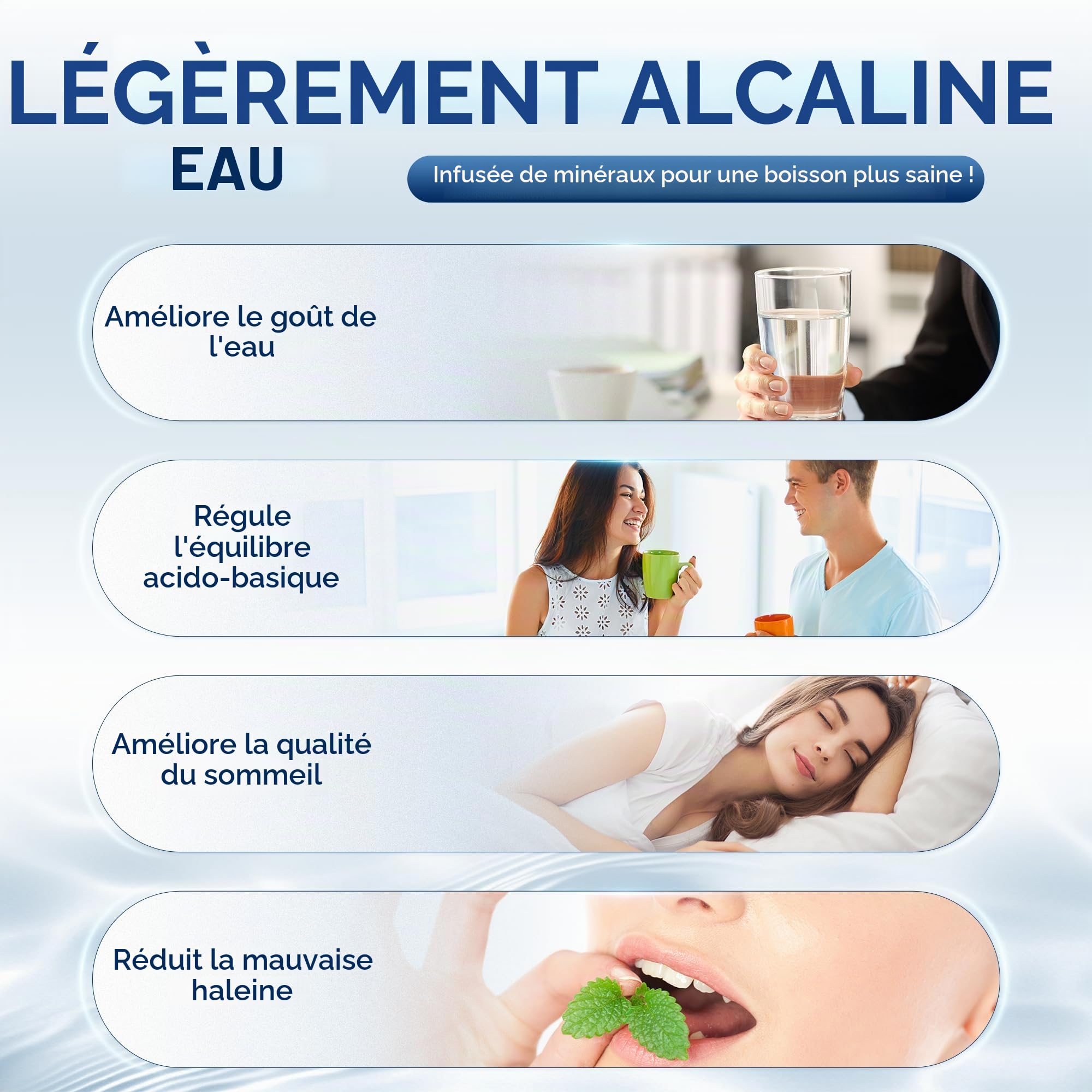 AQUALTRA USF-2B-15 Système de filtration sous évier légèrement alcalin, 106000L, réduit les PFOA, PFOS, chlore, plomb, mercure, chloramine, fluorure,particules de microplastiques,mauvais goût et odeur