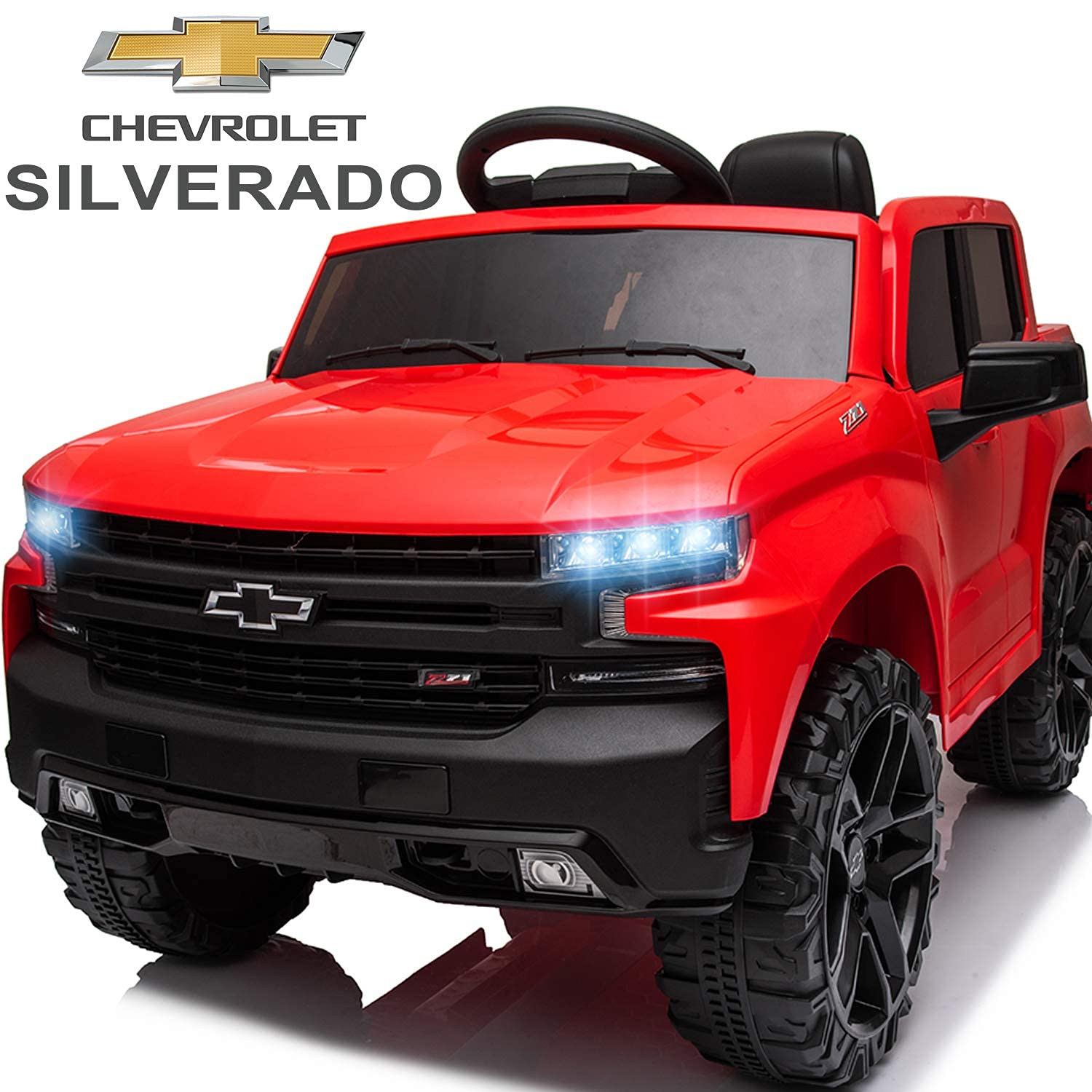 Buy Little Brown Box 12V Licenced Chevy Silverado Ride On Truck for
