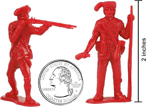 Miniatura 2 de BMC Classic MPC Revolutionary War British Soldiers - Figuras de plástico para hombres del ejército