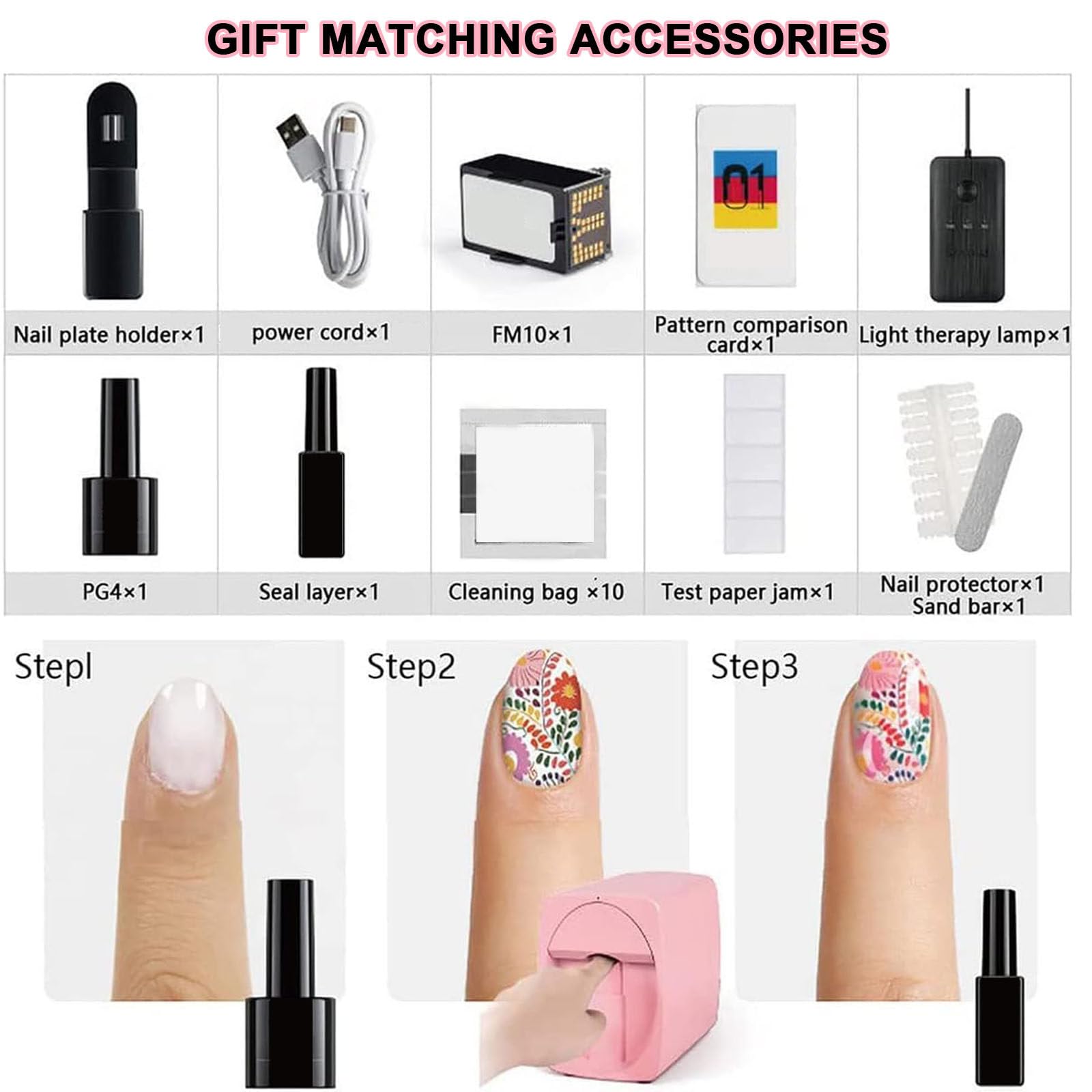 DIY Nail Art Machine,Automatic Nail Printer Machine,Drawing