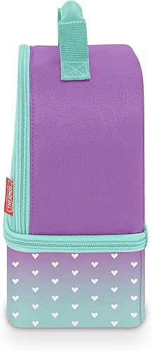 Miniatura 6 de THERMOS Kit de almuerzo doble sin licencia, corazones morados