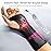 FREETOO Carpal Tunnel Wrist Brace Night Support Fit Right Hand for Work, Pain Relief Wrist Splint for Tendonitis, Sprain, Strain, Rigid Hand Brace for Arthritis for Women Men (Right, XS, Black/Pink)