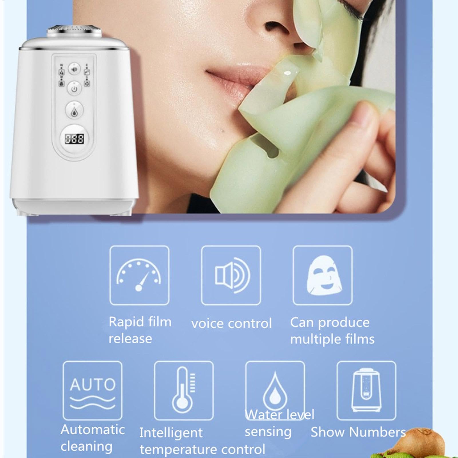 Gesichtsmasken-Maker-Maschine, Stellen Sie Ihr eigenes Gesichtsmasken-Set | Smart Face Masque Maker mit Stimme, Hautpflegeprodukt für Frauen und Mädchen