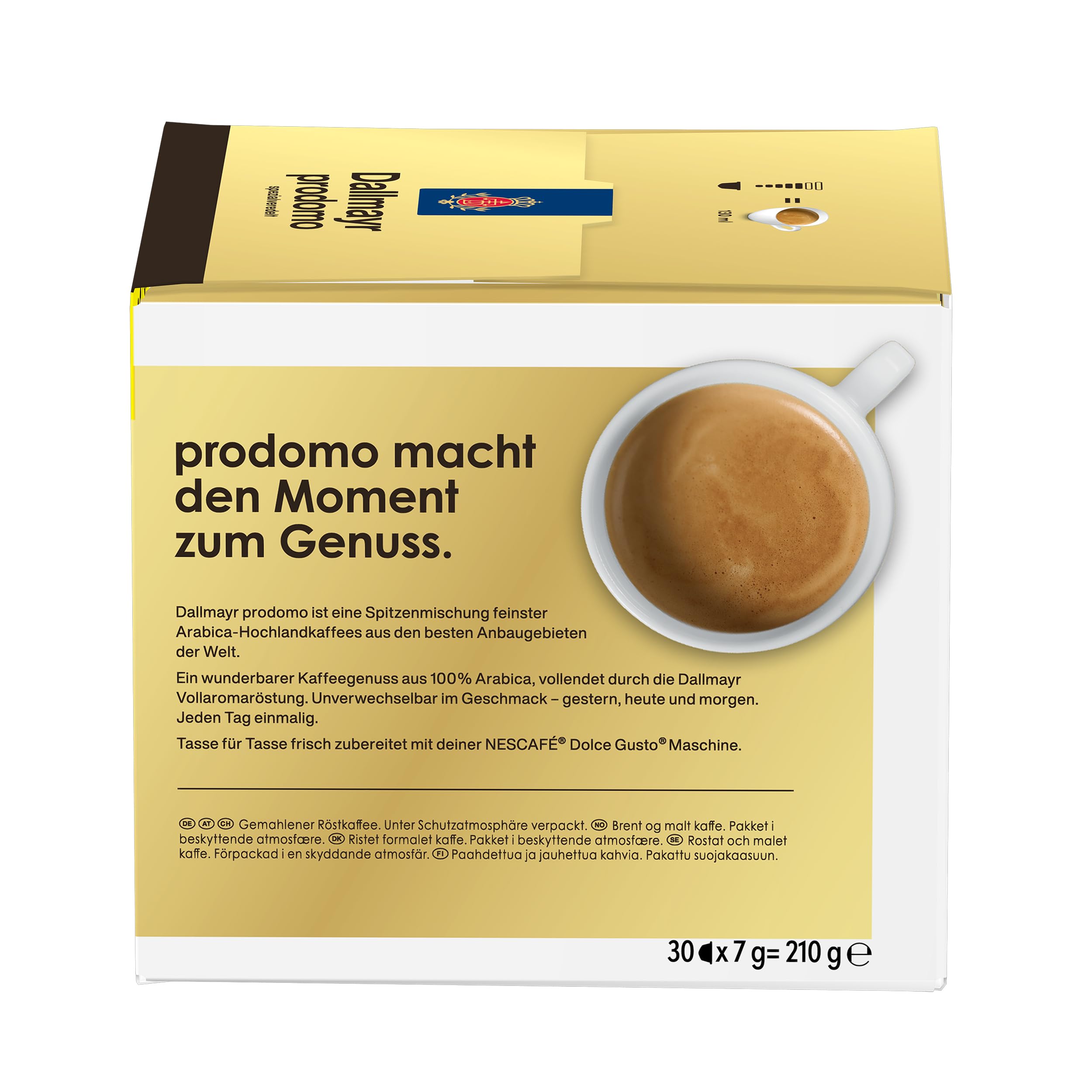NESCAFÉ DOLCE GUSTO DALLMAYR prodomo Kaffeekapseln (3 x 30 Kapseln)