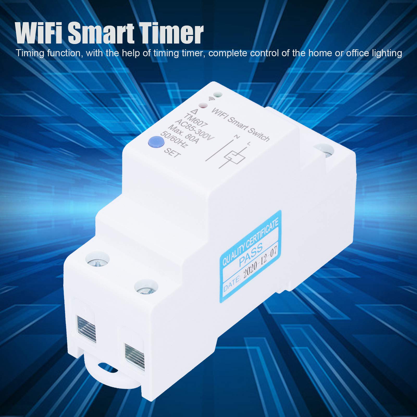 Interruttore timer telecomando contatore intelligente Forniture industriali TM607 80A AC85‑300V