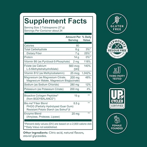 Vista 5 de Bio.me GLP-1 Support – Polvo GLP-1 de múltiples beneficios para el manejo del peso y la salud digestiva – Mantén los niveles de energía - 7g