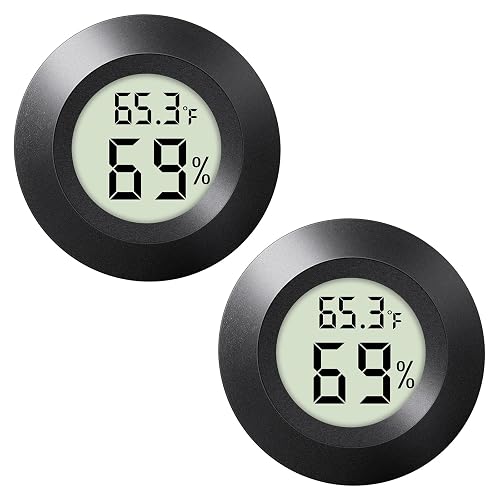 wwhako 2-Pack Mini Digital Thermometer Hygrometer