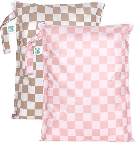 Miniatura 14 de Bumkins - Bolsa húmeda impermeable - Para bebé, viajes, traje de baño, pañales de tela, piezas de bomba, piscina, gimnasio, artículos de tocador,