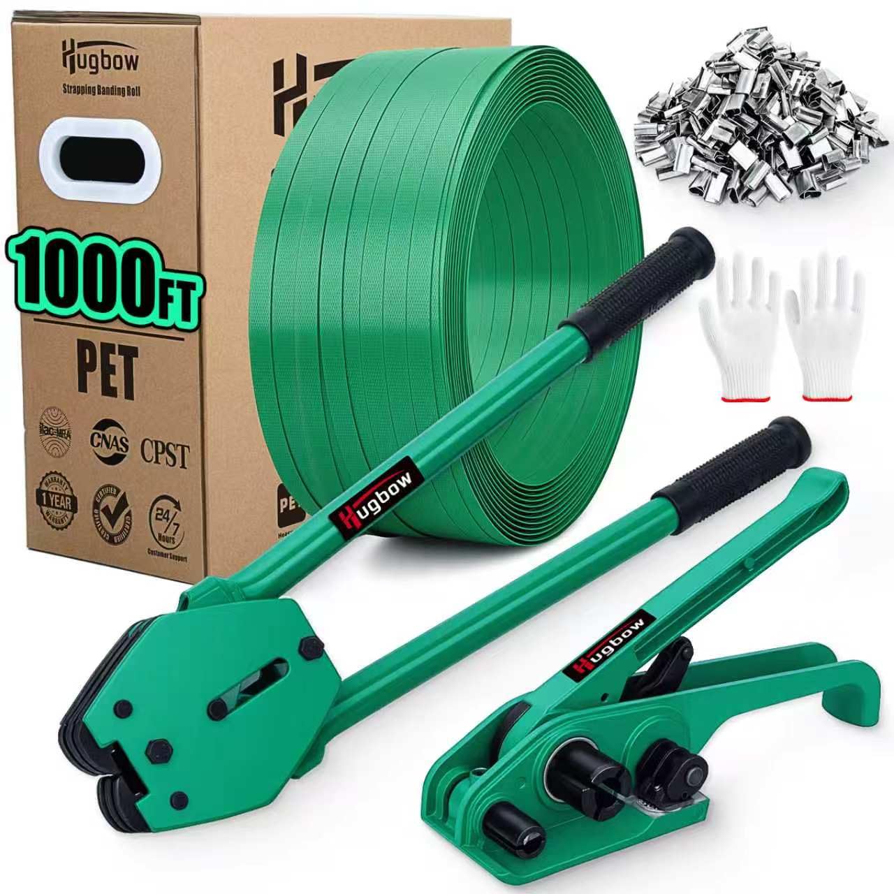 Heavy-Duty Pallet Strapping Kit - 1500lbs Strength -11 Heavy-Duty Pallet Strapping Kit - 1500lbs Strength -11