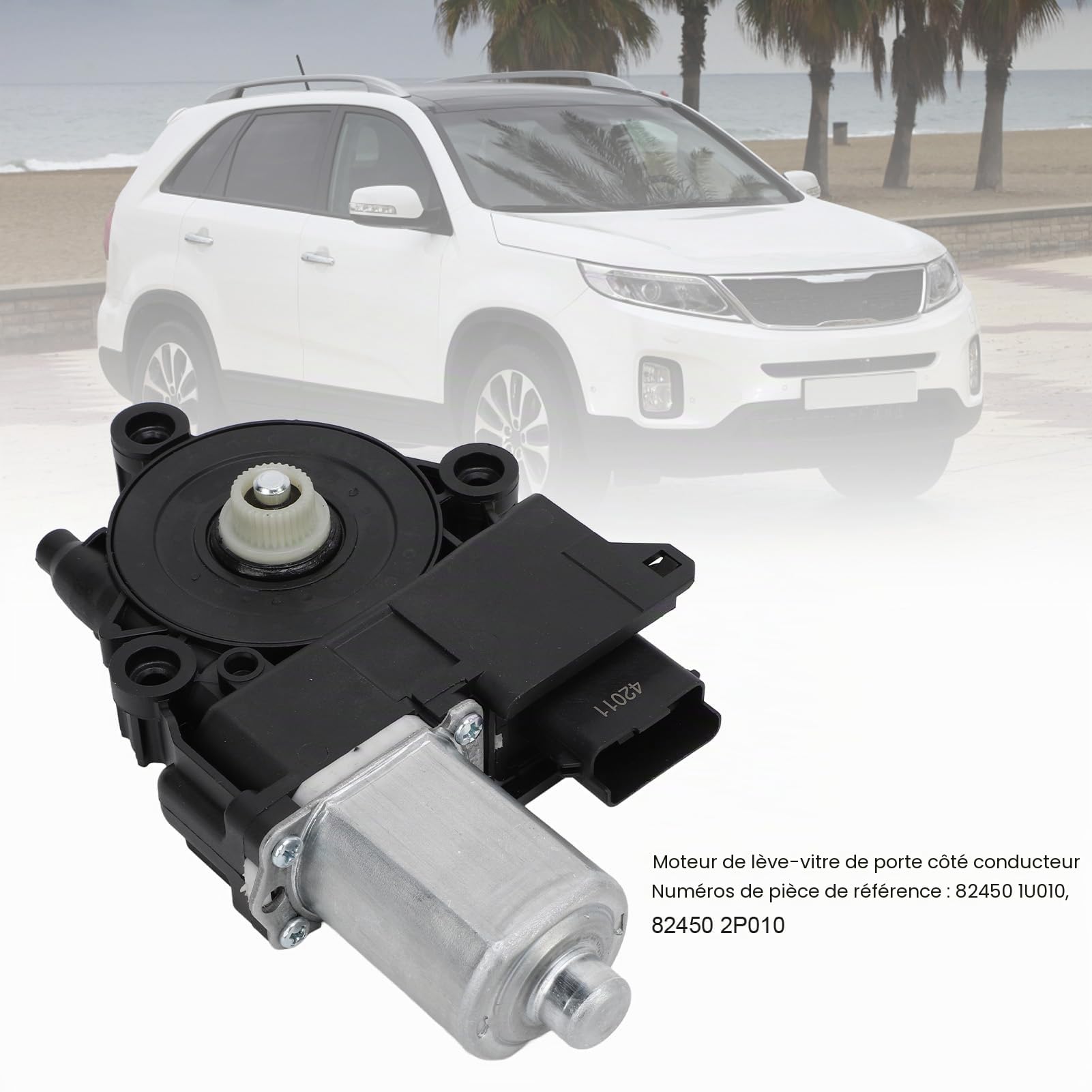 Moteur de Fenêtre électrique 82450 2P010 côté Conducteur Avant, Moteur de Lève-vitre de Porte à Haute Performance pour Fenêtre 2011 à 2013 la fiabilité des Latérales Compatible