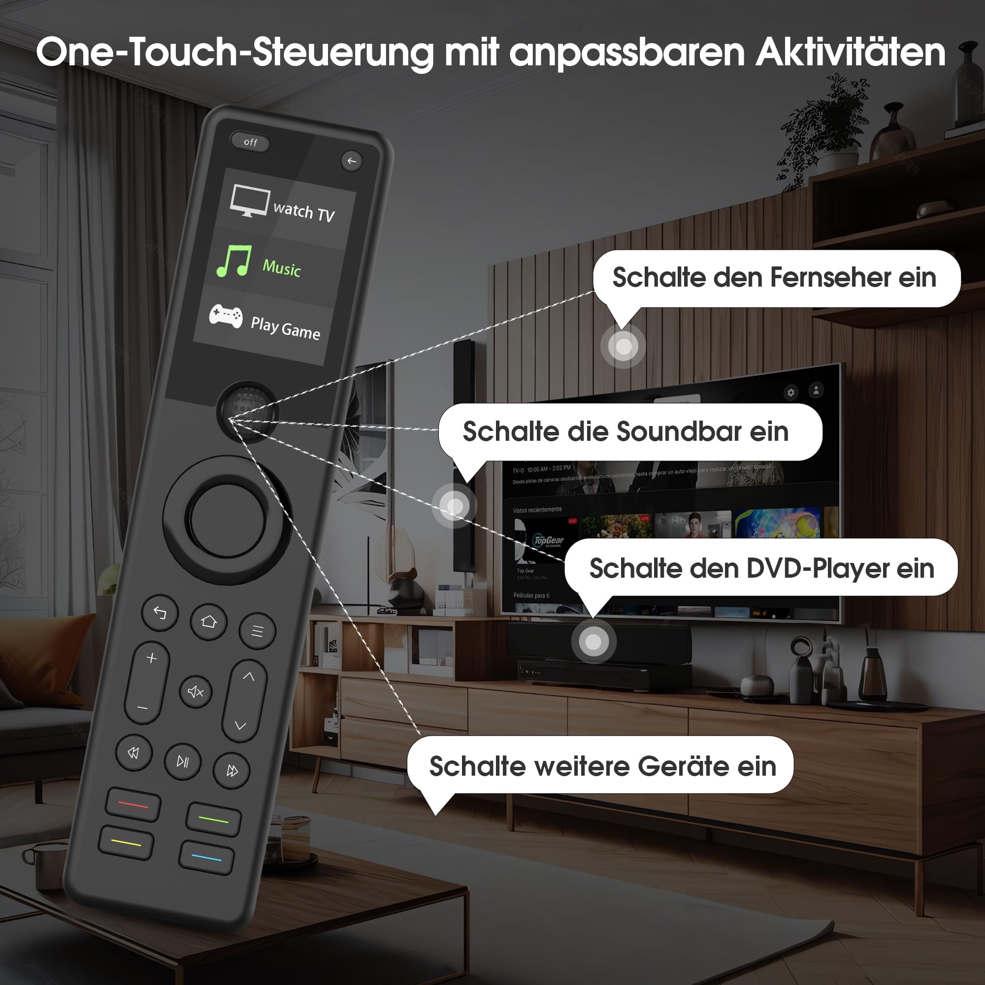 SofaBaton X1S Universal Fernbedienung mit Hub und App, Aktivitäten anpassen, Steuerung von bis zu 60 IR-/Bluetooth-/WLAN-Geräten