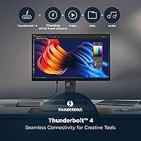 Vista 5 de ViewSonic VP2788-5K 27" 5K Mac-Ready Monitor with 100% sRGB, 99% DCI-P3, Pantone Validated, Advanced Ergonomics, Thunderbolt 4, USB Hub, HDMI, and