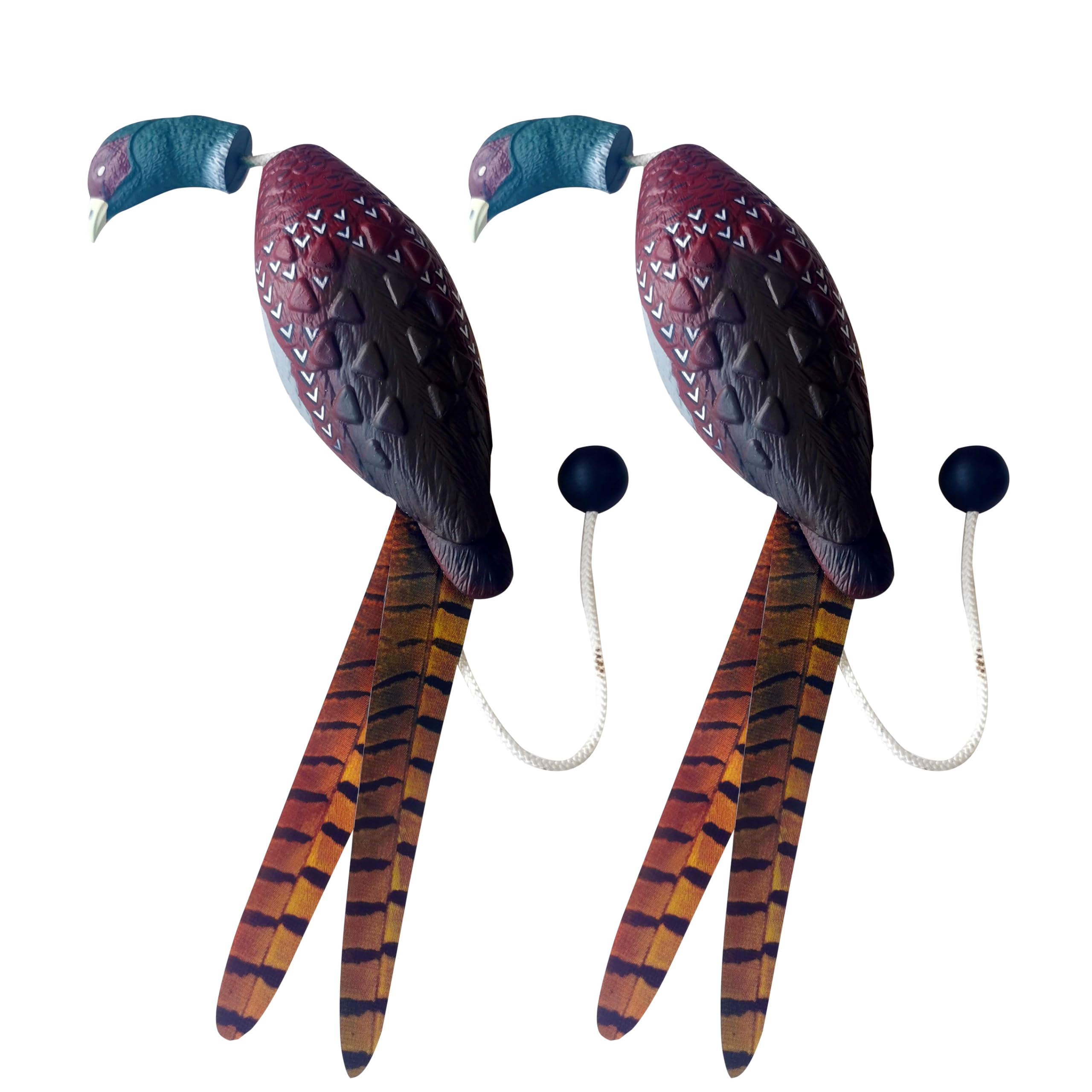 fingig 2 Pcs Pheasant Dummy Bumper Toy for Hunting Retriever Dog Training, Hunting Duck Recognition Trainers, Tetriever Interactive Training Toys, Foam Pet Dog Interactive Toys