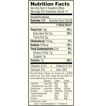 Salutem Vita Steak & Cheese Flour Taquitos, Frozen Snack Gift Set, 44 oz Pack of 3