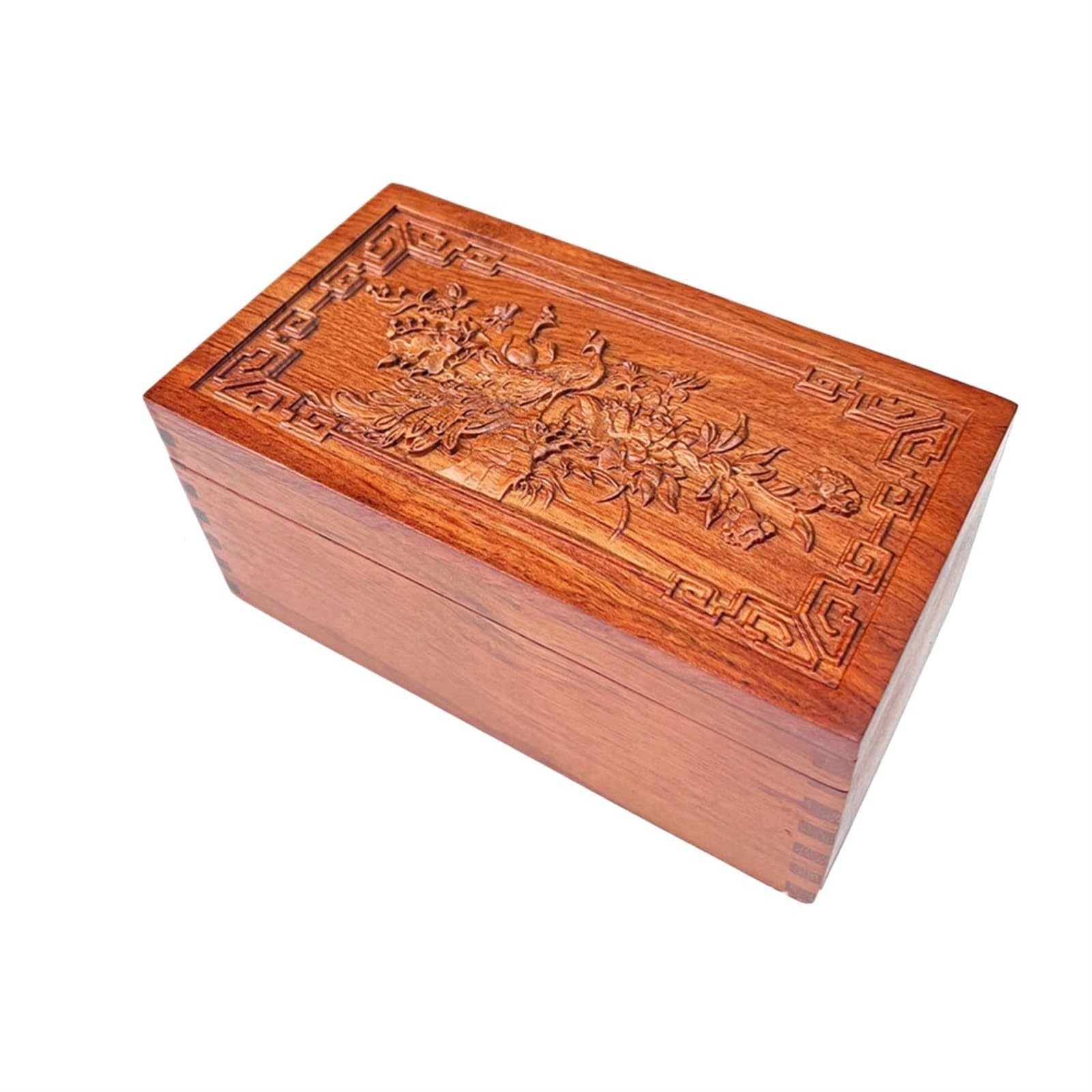 YShiuoL Wooden Storage Box Wooden Jewelry Box Vintage Multipurpose for Women Trinket Organizer Storage(22x11.5x8.5cm C)