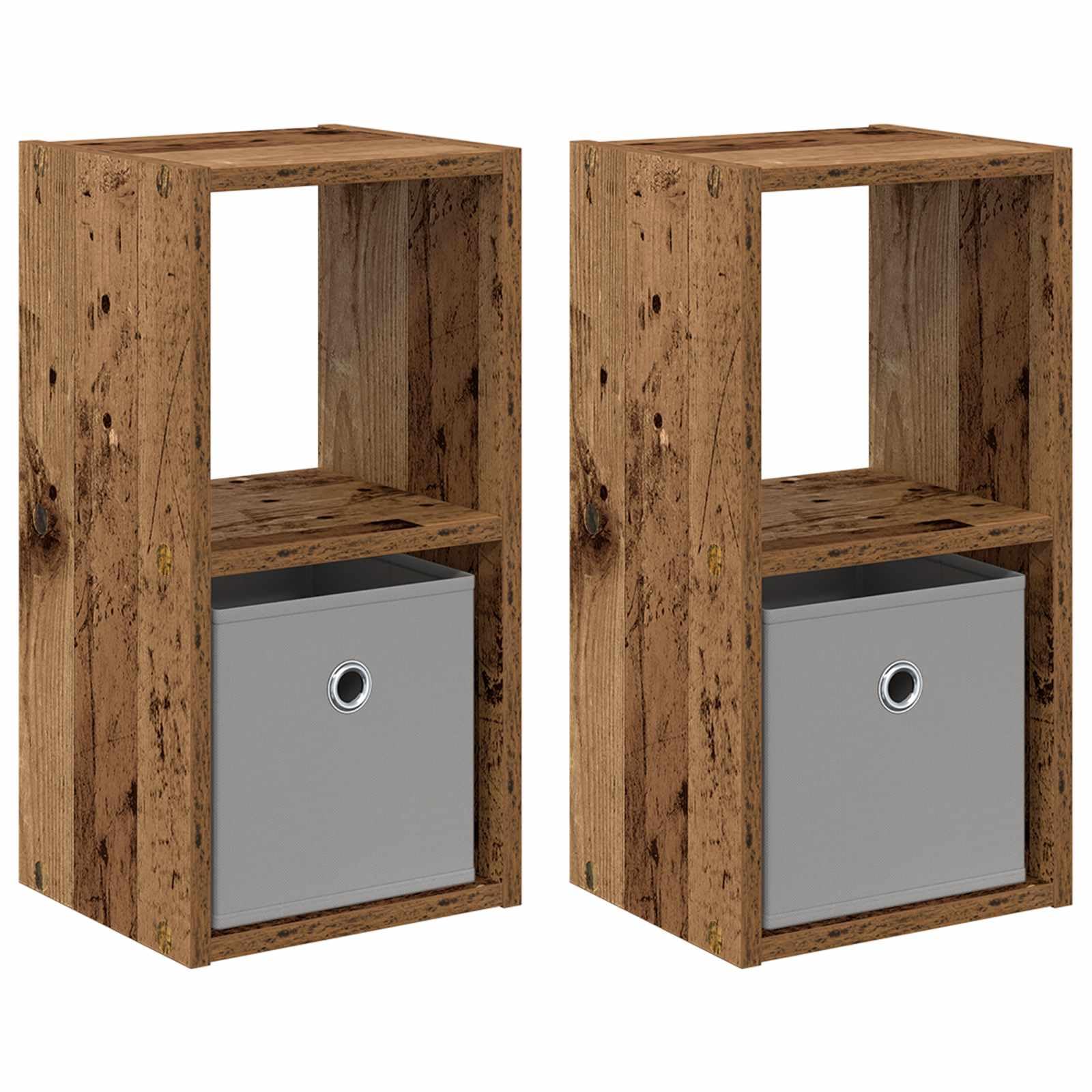 Table de chevet en bois vieilli étroite pour optimiser un petit espace