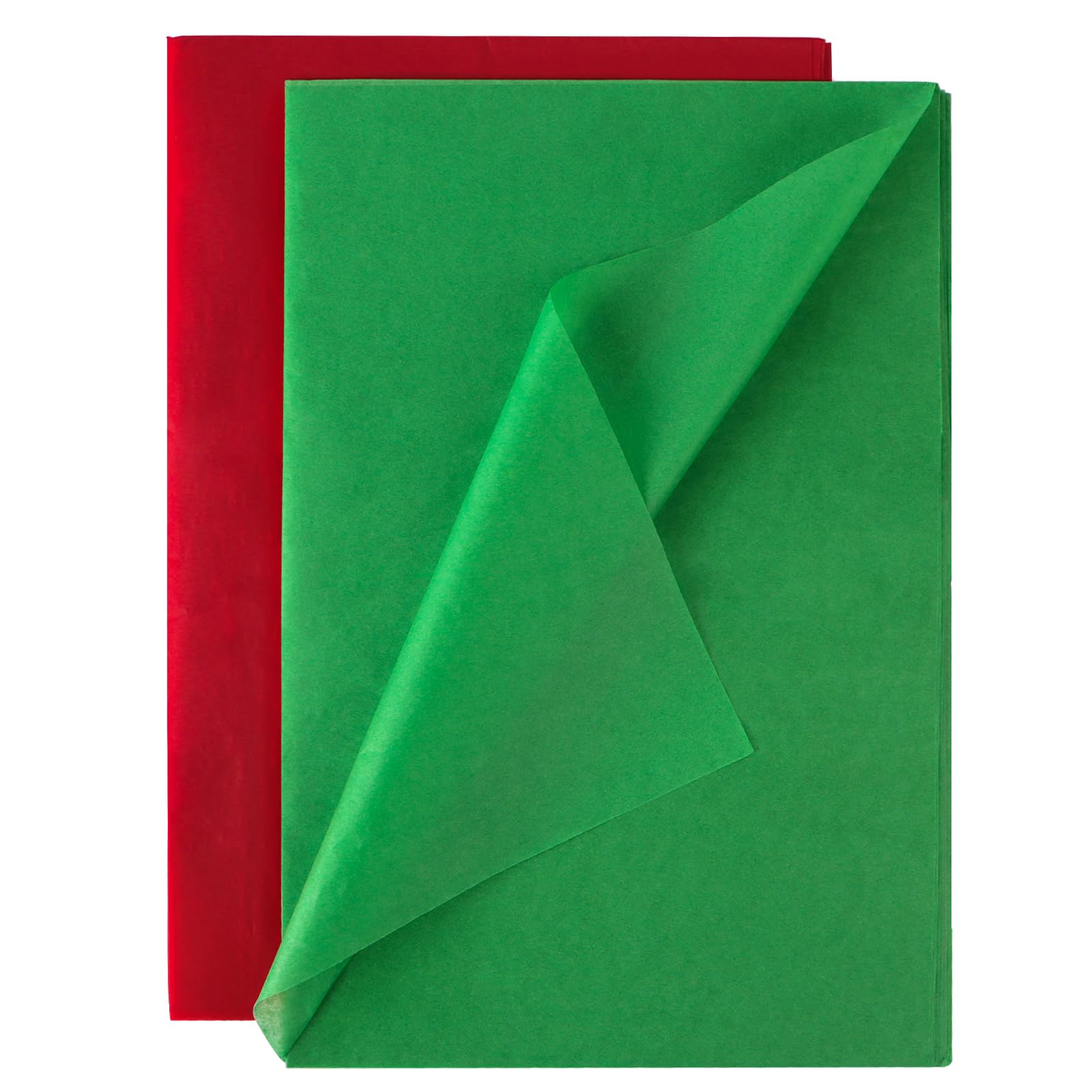 20 Sheets Red Green Tissue Paper 50×70 cm Gift Wrapping Paper Bulk for DIY Gifts Weddings Birthdays DIY Christmas Decorations