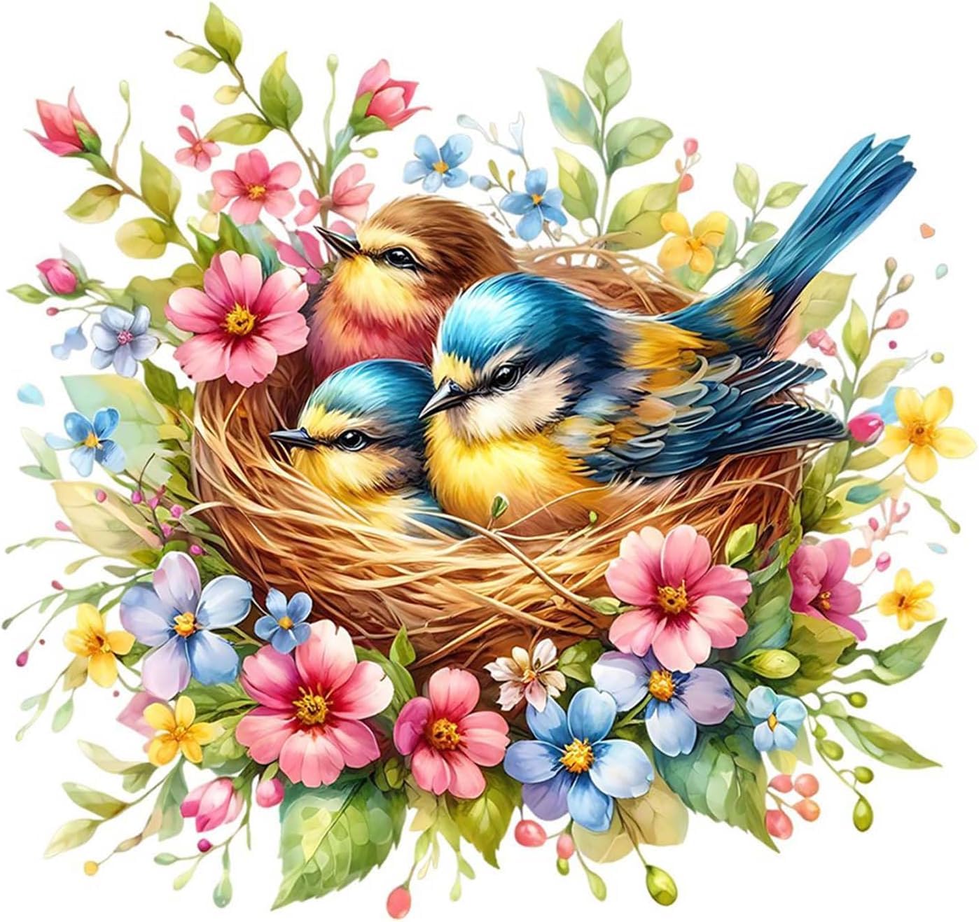 FanZheZhe Stamped Cross Stitch Kits for Adults Tapestry Kits for Adults Cross Stitch Kits Cross Stitch Kitscross Stitch Counted Cross Stitch Kits Bird's Home 11Ct50X70Cm