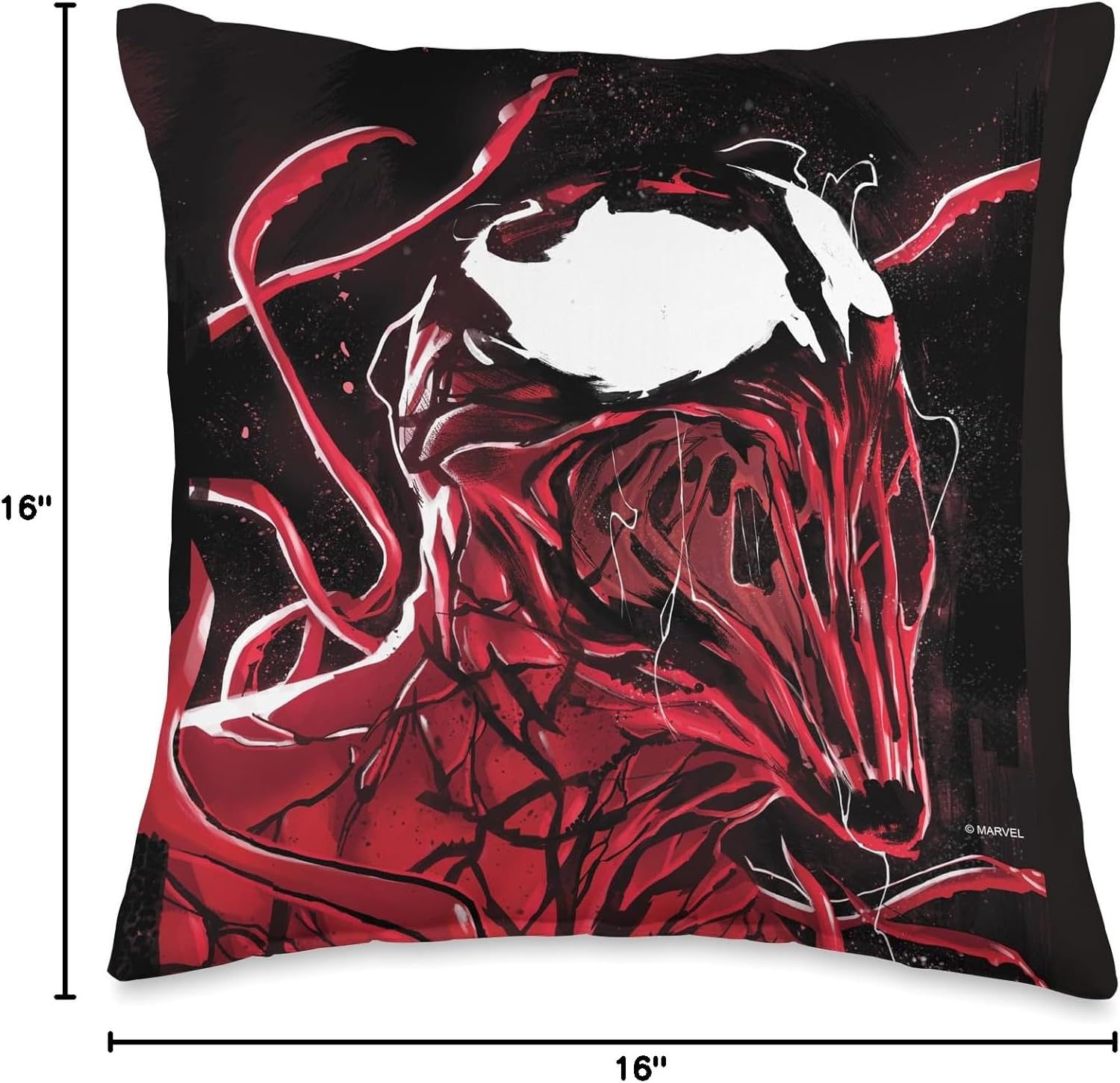Marvel Carnage Comic Book Cover Throw Pillow