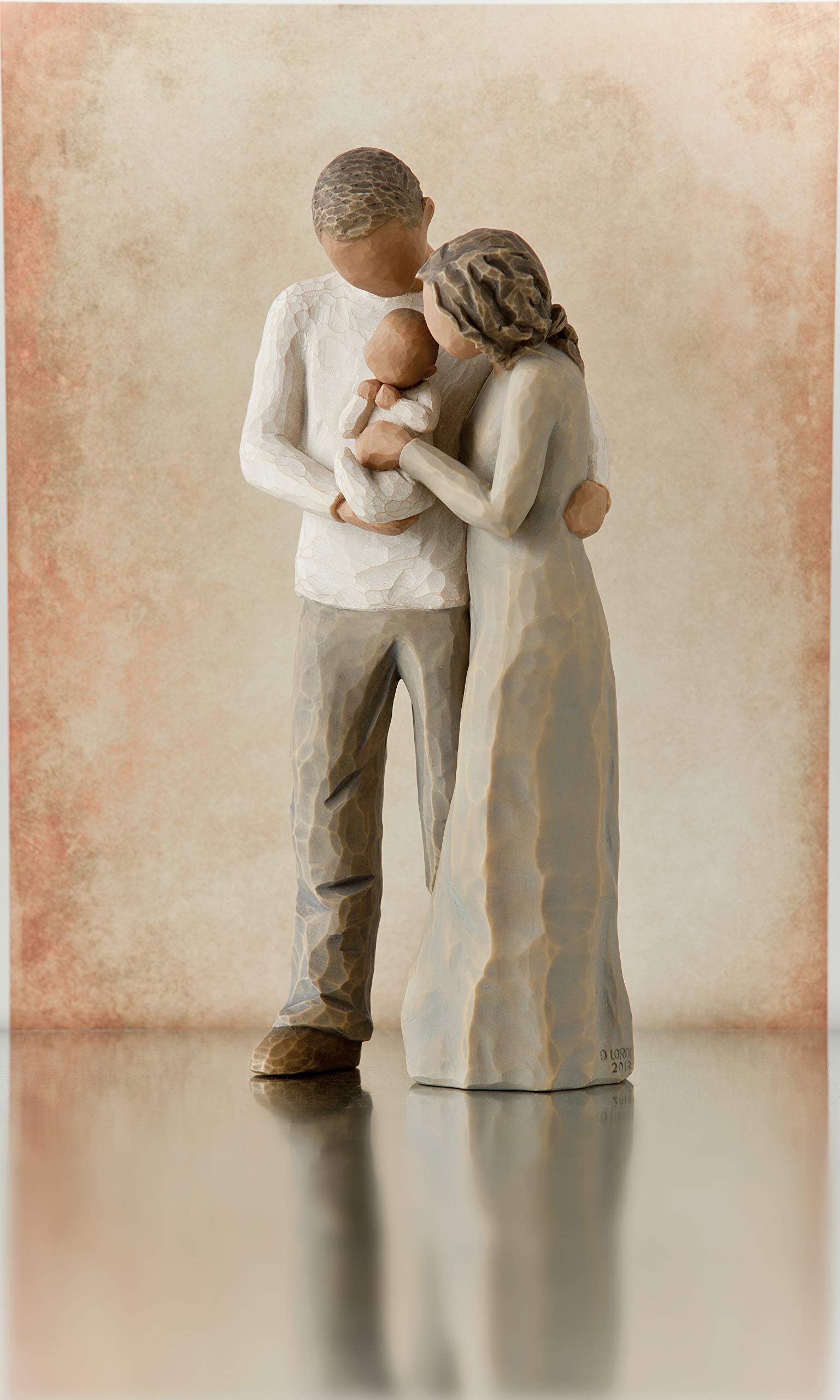 Enesco Figurina Siamo Tre, Resina, Willow Tree, Design di Suzan Lordi, 22 cm