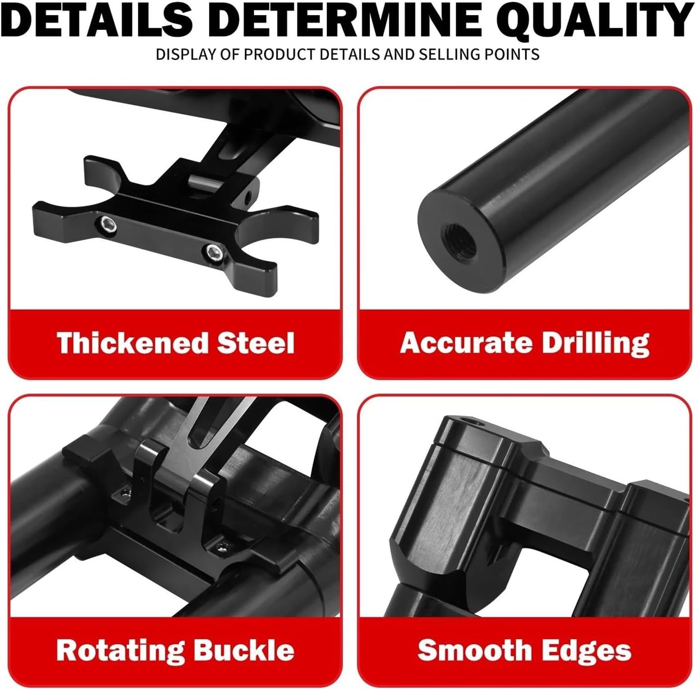 ライザー オートバイ調節可能ハンドルバーブラケット計器クランプ
