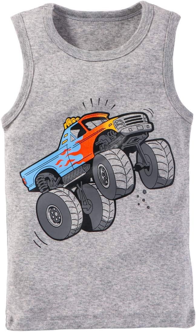 Baby Boys'Tank Tops Dinosaur 3 Pack Tanks Set - Image 4